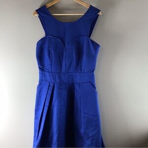 Elegant Blue Sleeveless Dress